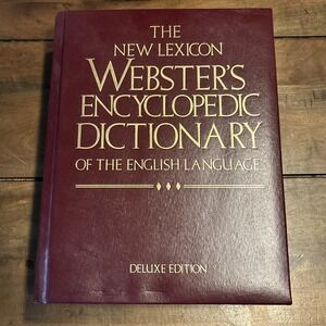 New Lexicon Websters Dictionary The English Language Encyclopedic Leather 1999